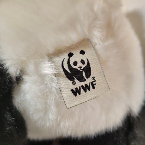 WWF Panda Mom Baby Plush 11" Protecting Pandas Dutch Design Bon Ton Toys - Picture 12 of 16